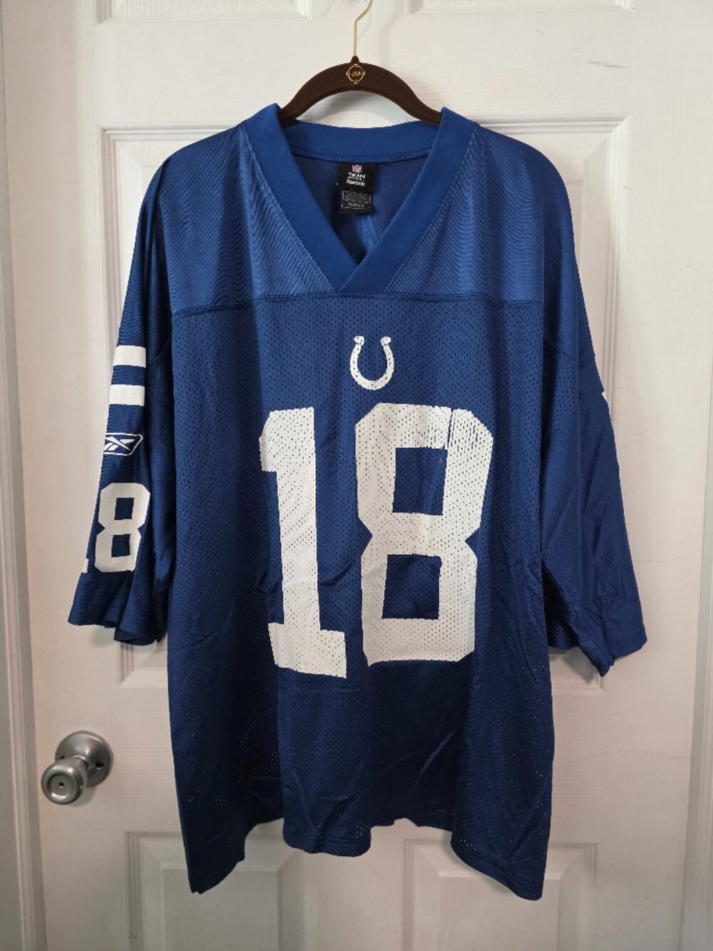 Men's Lot of 4 Indianapolis Colts TShirts-Golf-Jersey #18 - 2XL and XL